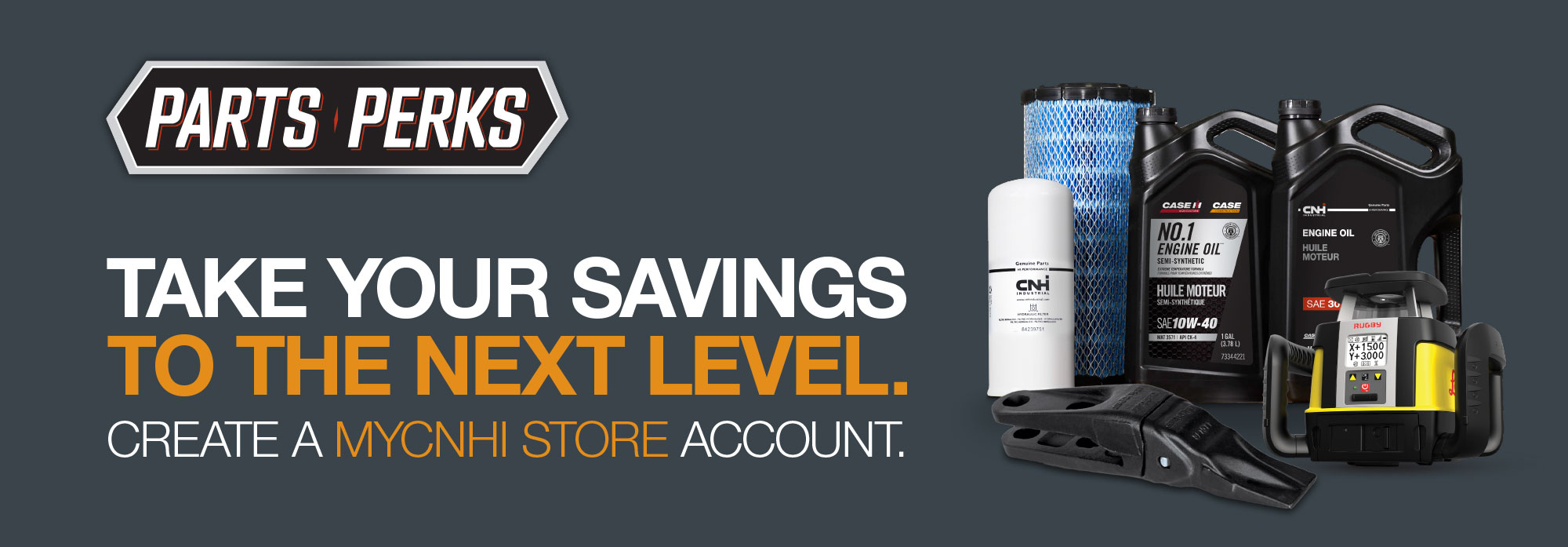 Parts Perks | Take future savings to the next level. Create a MyCNHi store account.