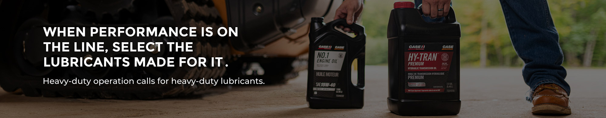 When Performance is on the line, select the lubricants made for it. Heavy-duty operation calls for heavy-duty lubricants.