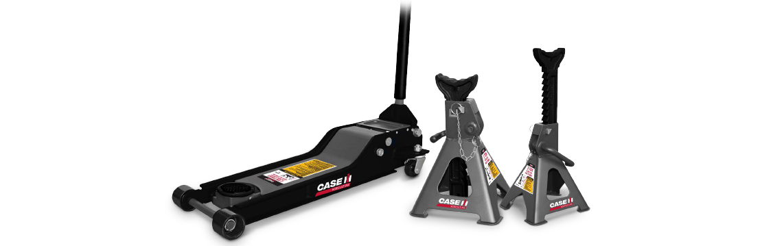 Case IH Hydraulic Floor Jack and Jack Stand Combo Kit